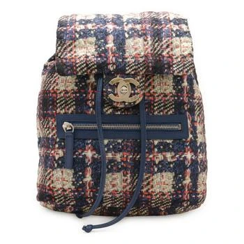 Chanel | blue pink Nylon Leather Backpack (Pre-Owned)