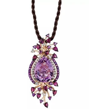 Le Vian | Crazy Collection® Multi-Stone Cord Pendant Necklace in 14k Strawberry Rose Gold (18 ct. t.w.)