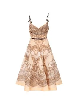 Zimmermann | Zimmermann Crush Twist Front Midi Dress