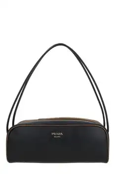 Prada | Prada Logo-Printed Zipped Shoulder Bag