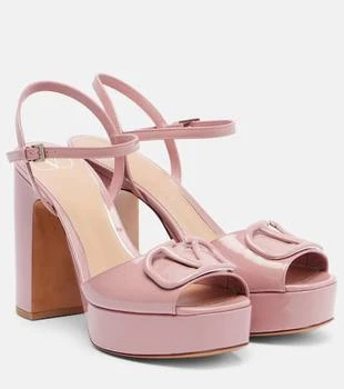 Valentino | VLogo patent leather platform sandals