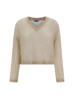 Brunello Cucinelli | Brunello Cucinelli V-Neck Knitted Jumper