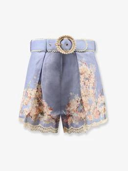 Zimmermann | Cascadian Tuck ramie shorts