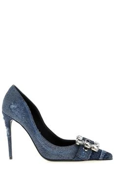 Dolce
Gabbana | Dolce
Gabbana Crystal-Embellished Pointed-Toe Denim Pumps