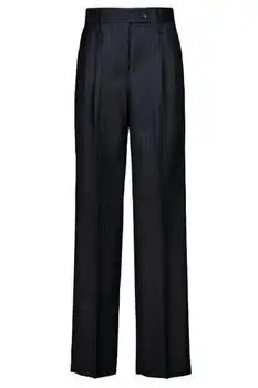 Salvatore Ferragamo | Ferragamo Pinstriped Straight Leg Trousers
