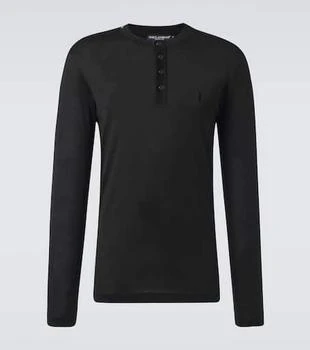 Dolce 
Gabbana | Silk Henley shirt