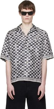 AMIRI | Gray MA Checkered Bowling Shirt