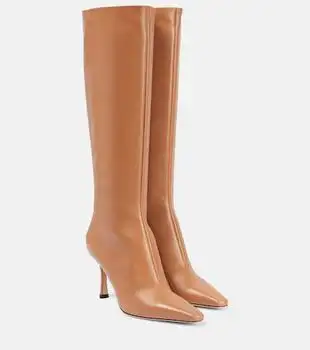 Jimmy Choo | Agathe 85 leather knee-high boots