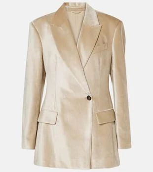 Brunello Cucinelli | Cotton-blend velvet blazer