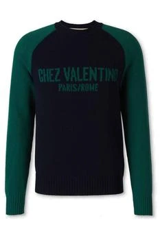 Valentino | Valentino	Chez Logo Intarsia Crewneck Jumper