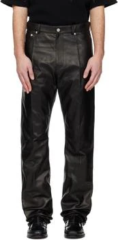 Salvatore Ferragamo | Black Five Pocket Nappa Leather Pants