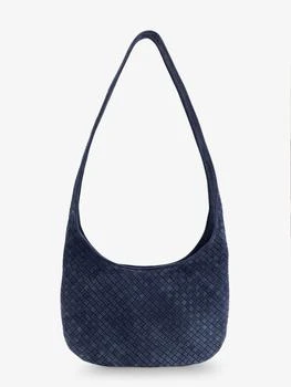 Bottega Veneta | Veneto suede crossbody bag with Intrecciato motif