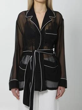 Dolce & Gabbana | Dolce & Gabbana Vanity Belted Sheer Shirt