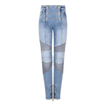 Balmain | Balmain High Waist Panelled Jeans