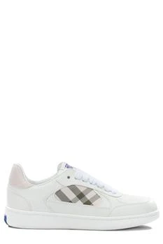 Burberry | Burberry Check Details Lace-Up Sneakers