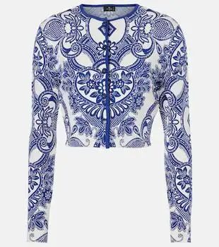 ETRO | Cable-knit cropped cardigan