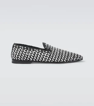 Dolce 
Gabbana | Woven leather slip-on shoes