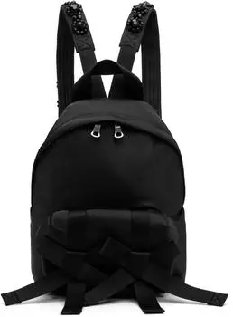 Black Beaded Utility Bow Backpack