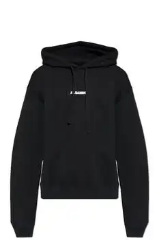 Jil Sander | Jil Sander Logo Printed Drawstring Hoodie
