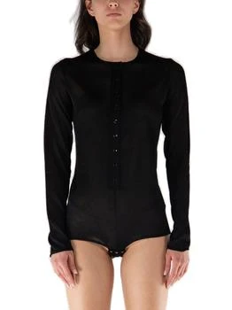 Tom Ford | Tom Ford Long-Sleeved Henley Knitted Bodysuit
