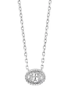 Effy | Diamond Oval Pendant Necklace (1/3 ct. t.w.) in 14k White Gold