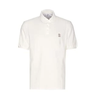 Brunello Cucinelli | Brunello Cucinelli Logo Detailed Short Sleeved Polo Shirt