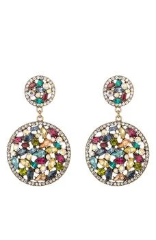 Polar Crystal Statement Earrings