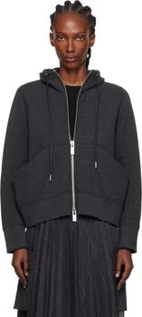 Sacai | Gray Sponge Sweat Hoodie