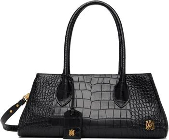 AMIRI | Black Embossed Croc Honey 40 Shoulder Bag