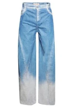 Marni | Marni Flocked Denim Twisted Jeans