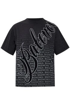 Balenciaga | Balenciaga Logo Embroidered Monogrammed T-Shirt