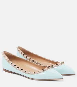 Valentino | Rockstud patent leather ballet flats