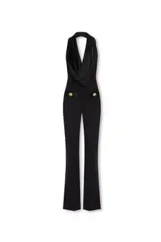 Balmain | Balmain Denuded Shoulder Open Back Jumpsuit