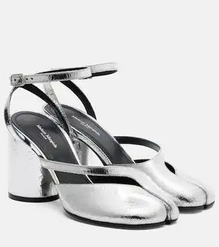 MAISON MARGIELA | Tabi metallic leather pumps