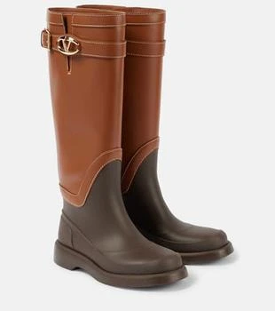 Valentino | VLogo Bold leather knee-high boots