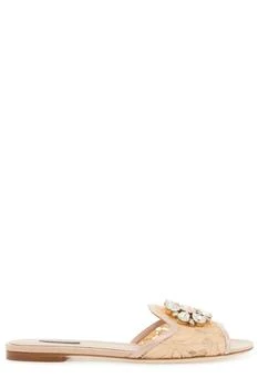 Dolce & Gabbana | Dolce & Gabbana Embellished Slip-On Sandals