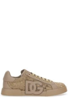 Dolce & Gabbana | Dolce & Gabbana Logo Patch Lace Sneakers