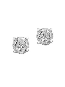 Effy | 14K White Gold
0.50 TCW Diamond Round Stud Earrings