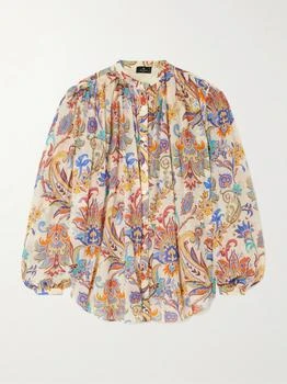 ETRO | Paisley-print Cotton-voile Blouse - Cream - IT42