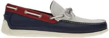 Salvatore Ferragamo | Men's Colour-Block Boat Shoes In Blue Marine