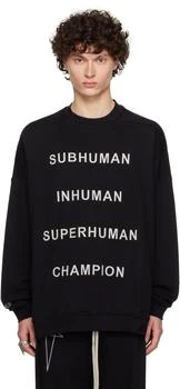 Rick Owens | Black Champion Edition Jumbo Sweatshirt