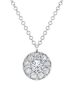 Saks Fifth Avenue | 14K White Gold & 0.5 TCW Diamond Pendant Necklace/18"