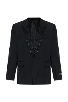 Balmain | Wool blazer with shimmering appliqués
