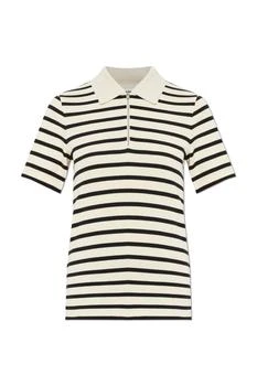 Jil Sander | Jil Sander+ Striped Zip Polo T-Shirt