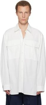 Dries Van Noten | Off-White Oversized Cotton Shirt