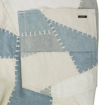 AMIRI | PATCHWORK FLARE ALABASTER JEANS