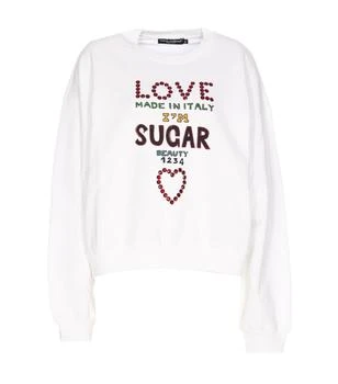 Dolce & Gabbana | Dolce & Gabbana Slogan Printed Jersey Sweatshirt