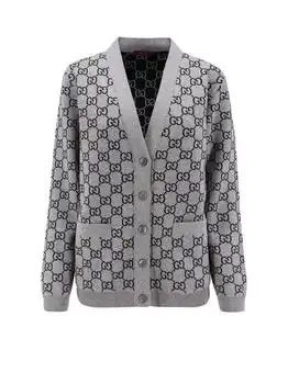 Gucci | Gucci Monogrammed Button-Up Cardigan