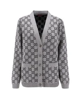 Gucci | Gucci Monogrammed Button-Up Cardigan
