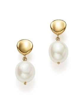 Bloomingdale's | Cultured Freshwater Pearl Drop Earrings in 14K Yellow Gold, 8mm